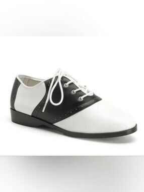 Funtasma Vintage Saddle Oxford in White and Black